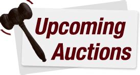 Upcoming Auctions .